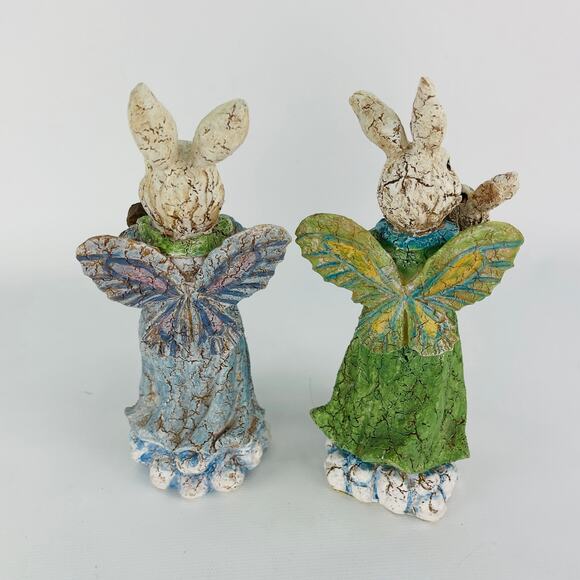 K’s Collection Bunny Rabbits with Butterfly Wings 5 3/4” - Picture 2 of 4